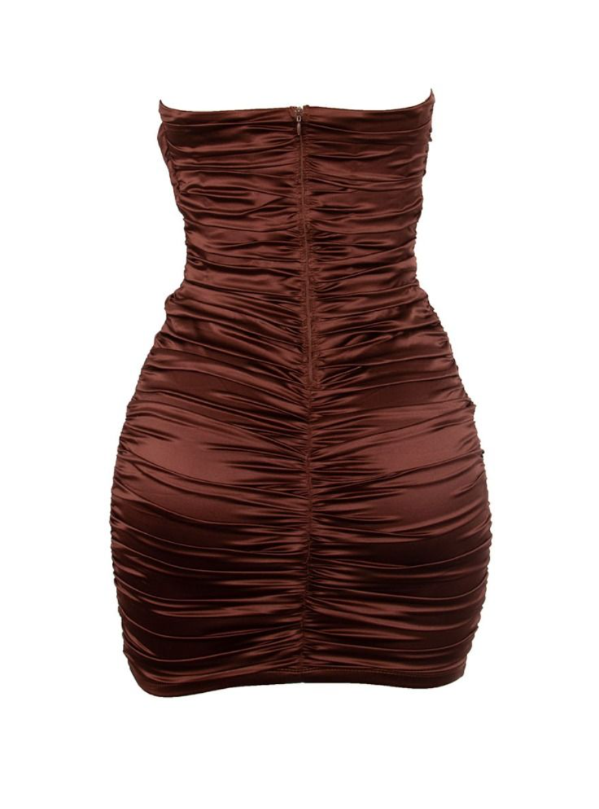 STUNNA DRESS BROWN