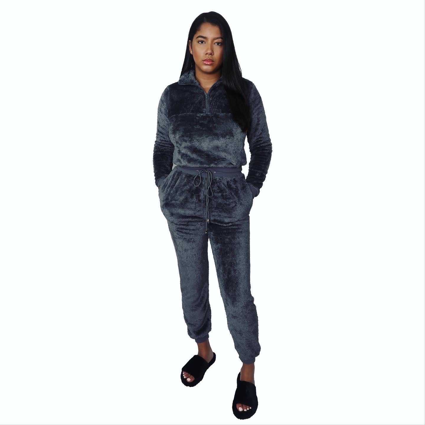 OFF BLACK COZY SET